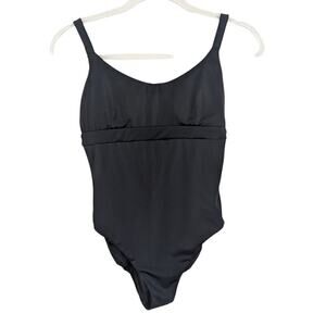 Andie Small Swim Black One Piece Removable Cups Adjustable Straps Womens